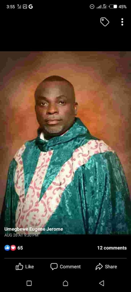 Venerable Umegbewe Jerome, Director Interreligious Affairs.